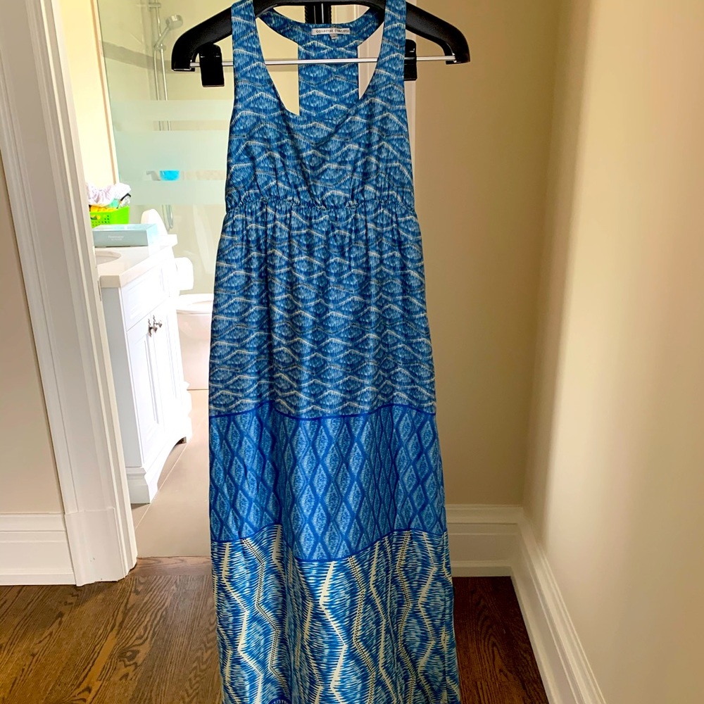 satin maxi dress
